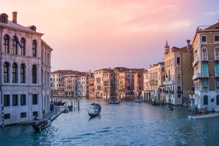 Sunset in Venice, Italy